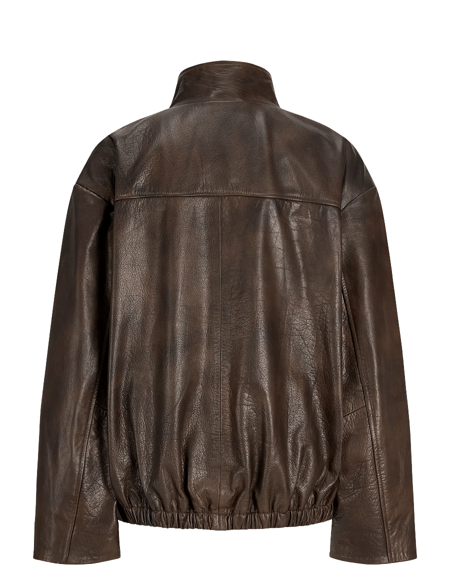 JJXX - JXNOBEL LEATHER JACKET OTW - bracken - 2