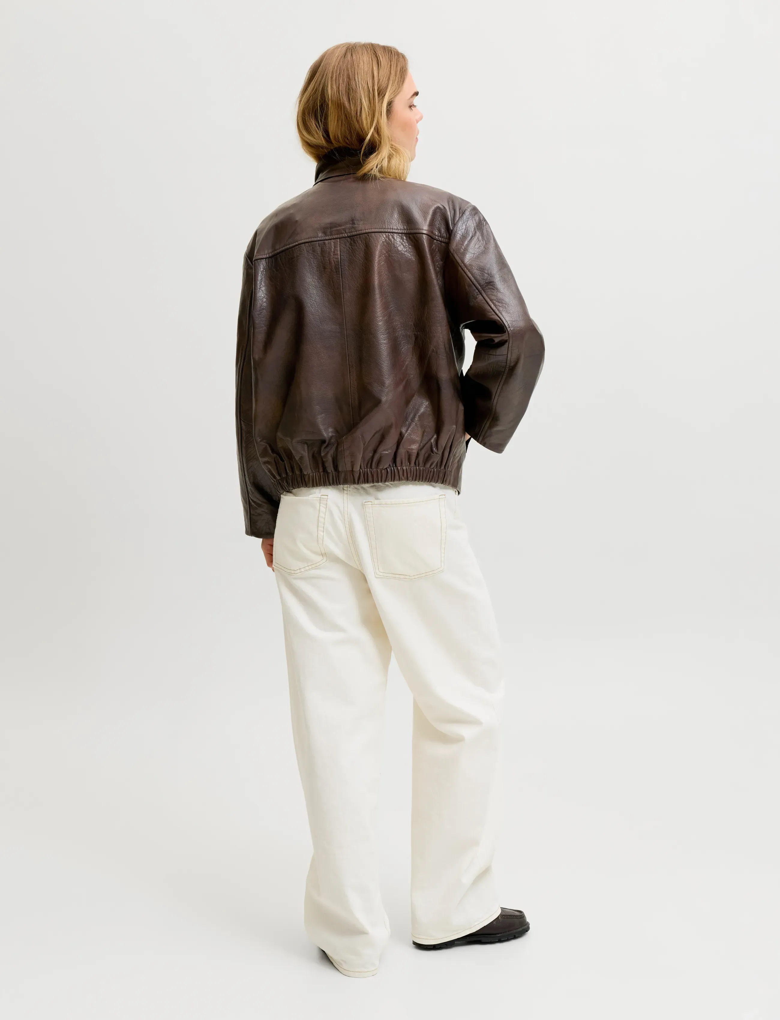 JJXX - JXNOBEL LEATHER JACKET OTW - bracken - 3