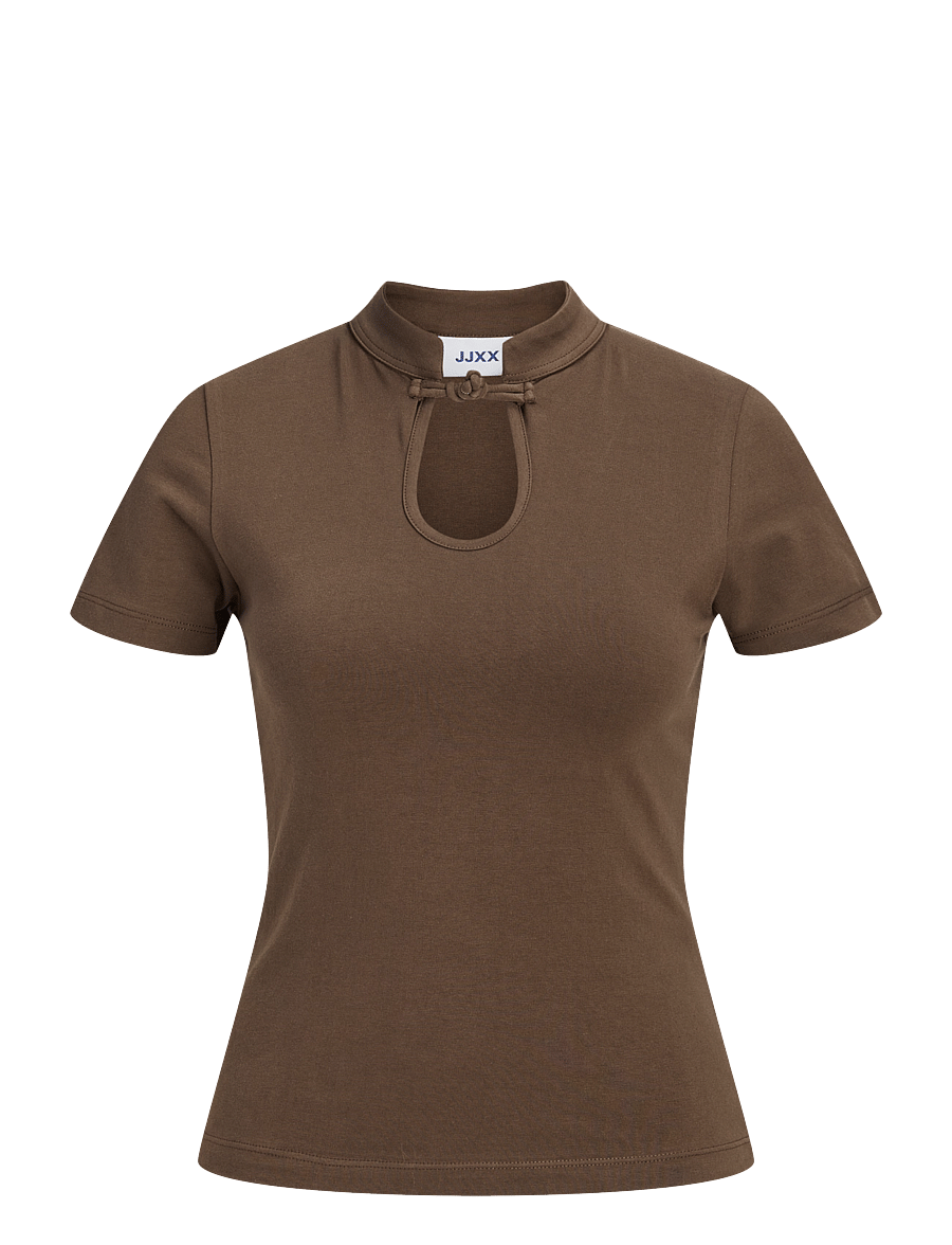 JJXX - JXGIGI COLLAR BOW SS TOP JRS - demitasse - 1