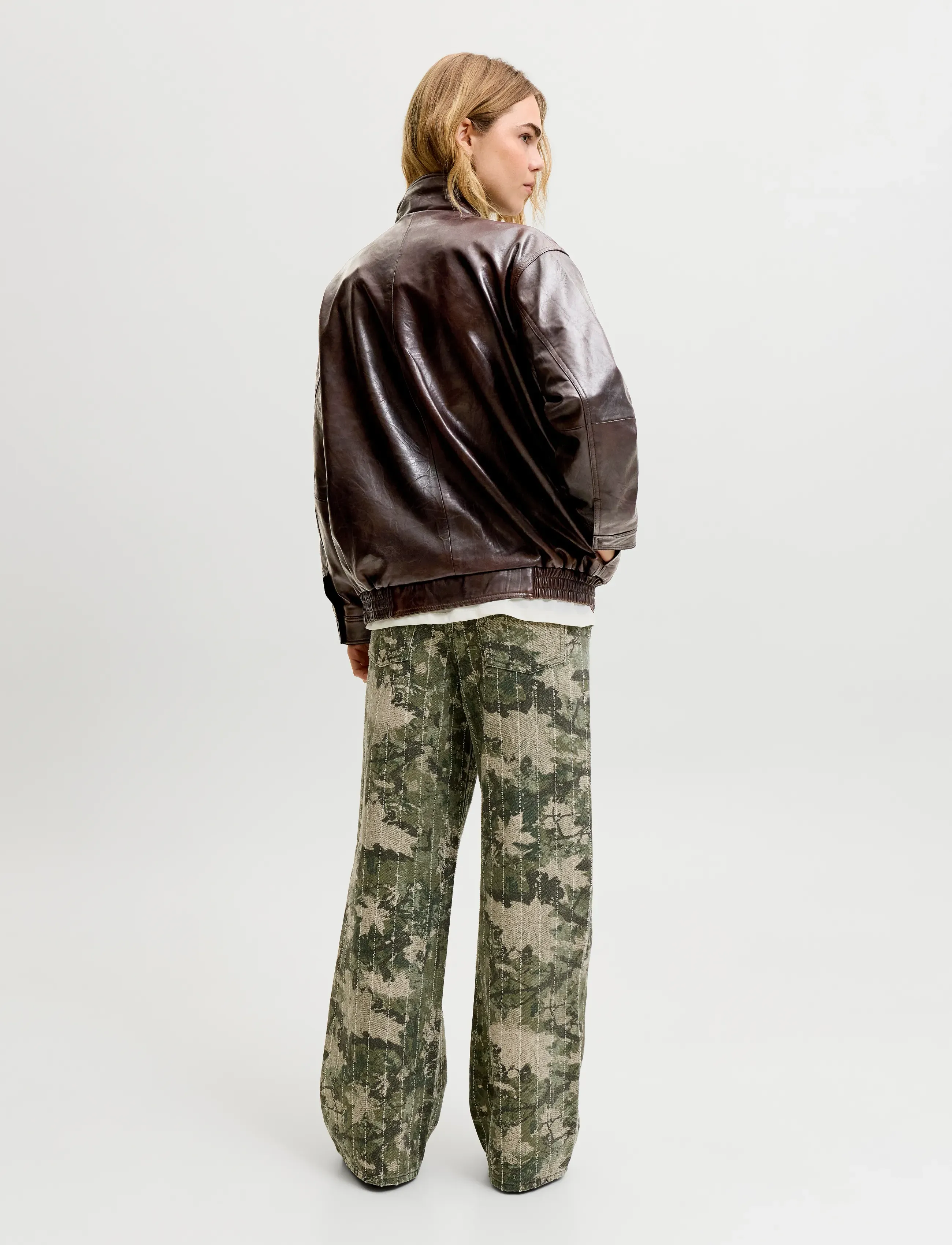 JJXX - JXSILJA LEATHER JACKET OTW - vårjackor - pecan brown - 3