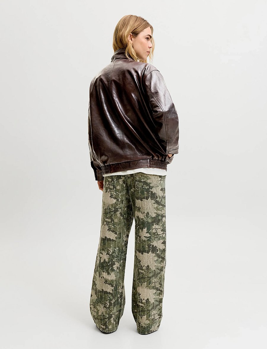JJXX - JXSILJA LEATHER JACKET OTW - vårjackor - pecan brown - 3
