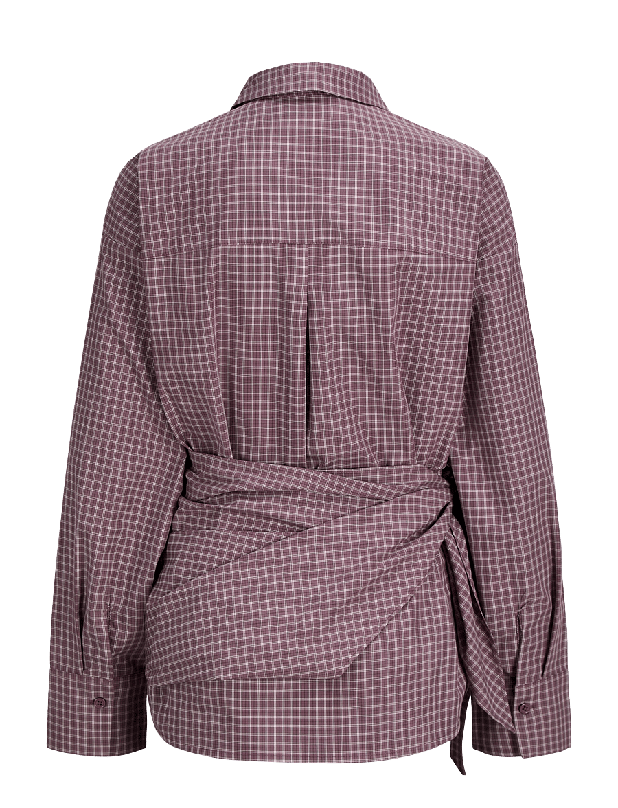 JJXX - JXFIE POPLIN LS SCARF SHIRT WVN - langärmlige hemden - huckleberry - 1