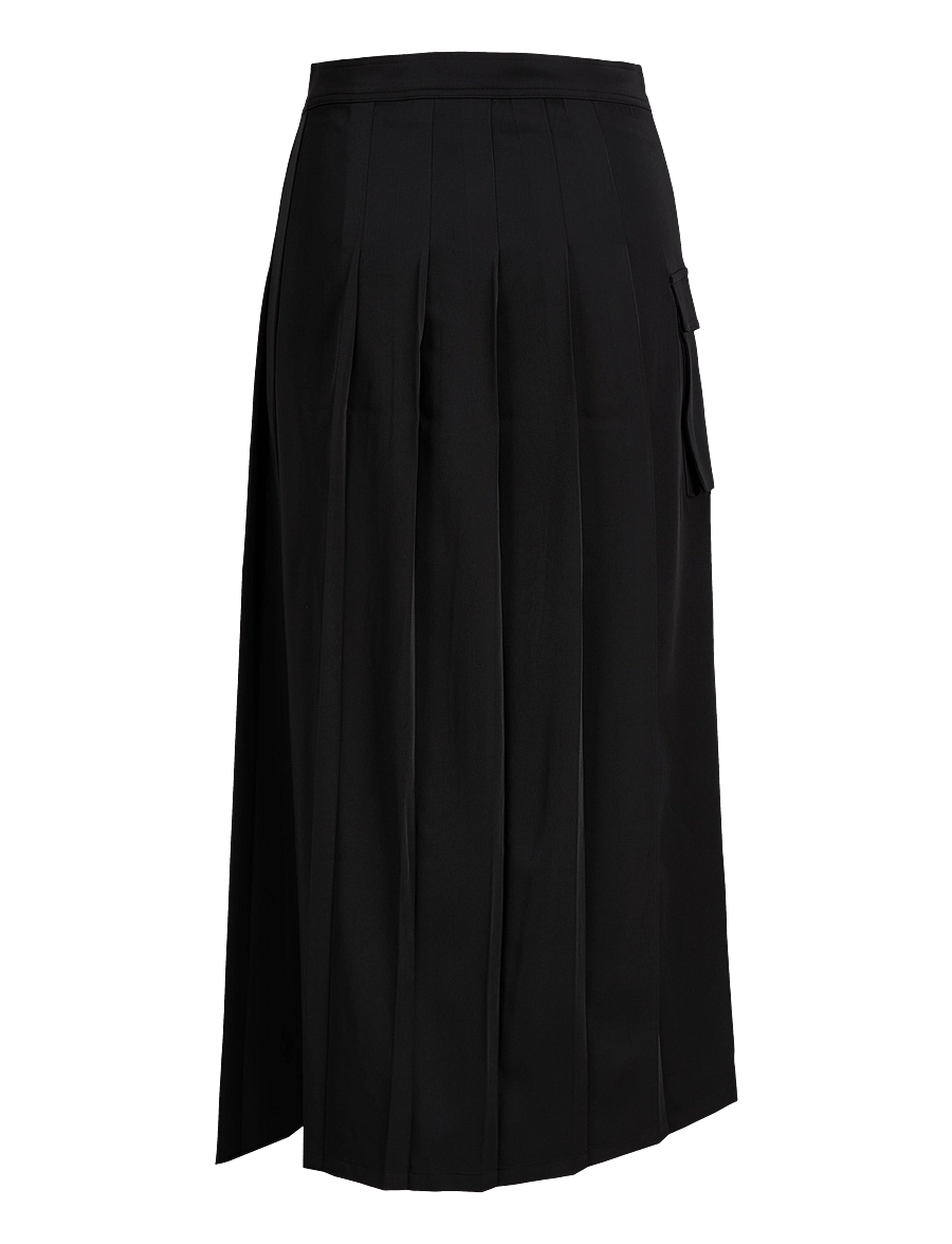JJXX - JXLIVA BUCKLE DETAIL SKIRT WVN - midi kjolar - pirate black - 1