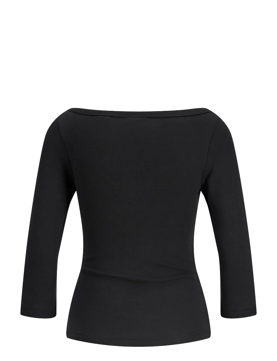 JJXX - JXSTAR 3/4 BOATNECK TOP JRS - langärmelige blusen - black - 1