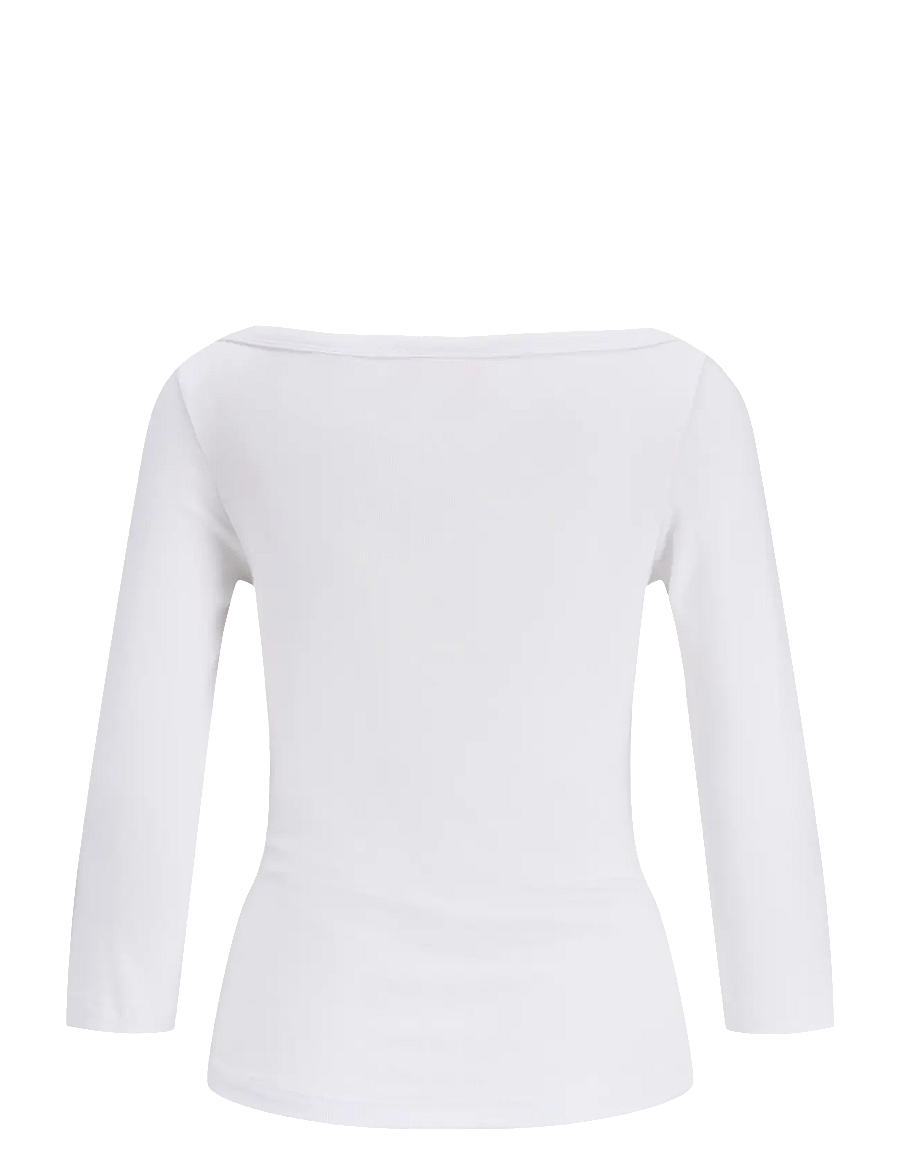 JJXX - JXSTAR 3/4 BOATNECK TOP JRS - langärmelige blusen - bright white - 1
