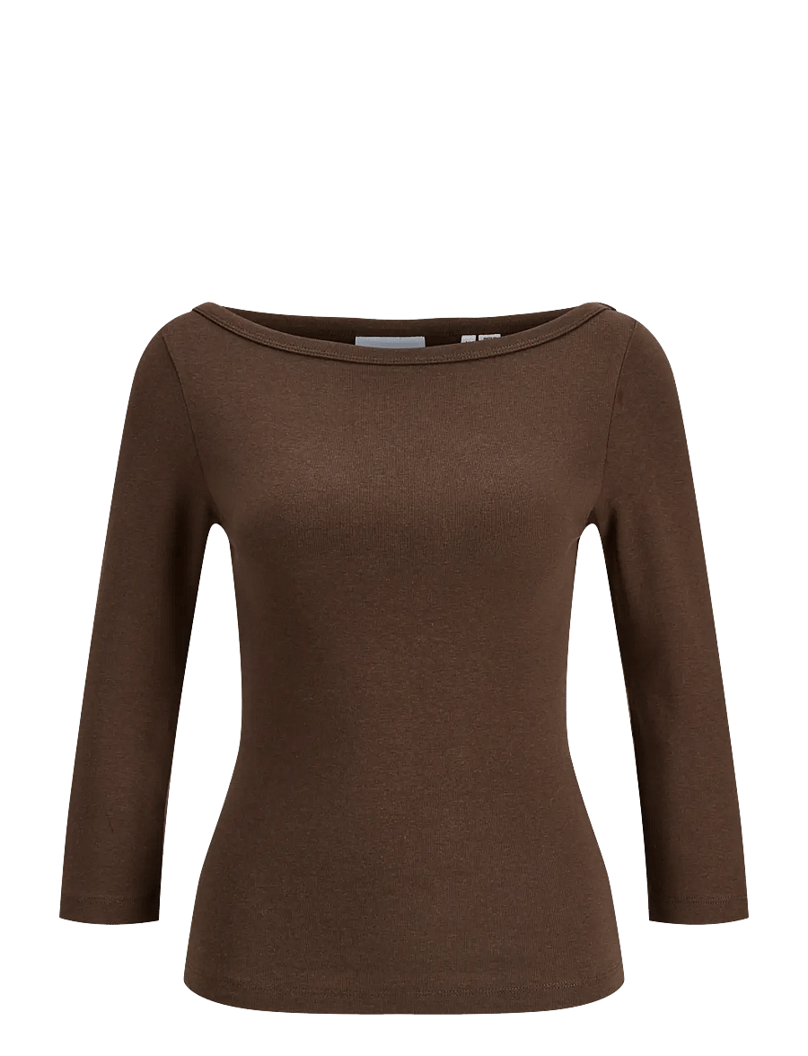 JJXX - JXSTAR 3/4 BOATNECK TOP JRS - demitasse - 0
