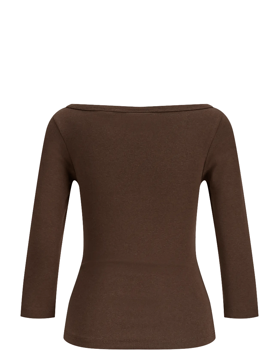 JJXX - JXSTAR 3/4 BOATNECK TOP JRS - demitasse - 1