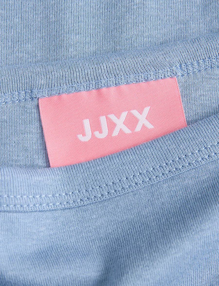 JJXX - JXSTAR 3/4 BOATNECK TOP JRS - langärmelige blusen - faded denim - 2