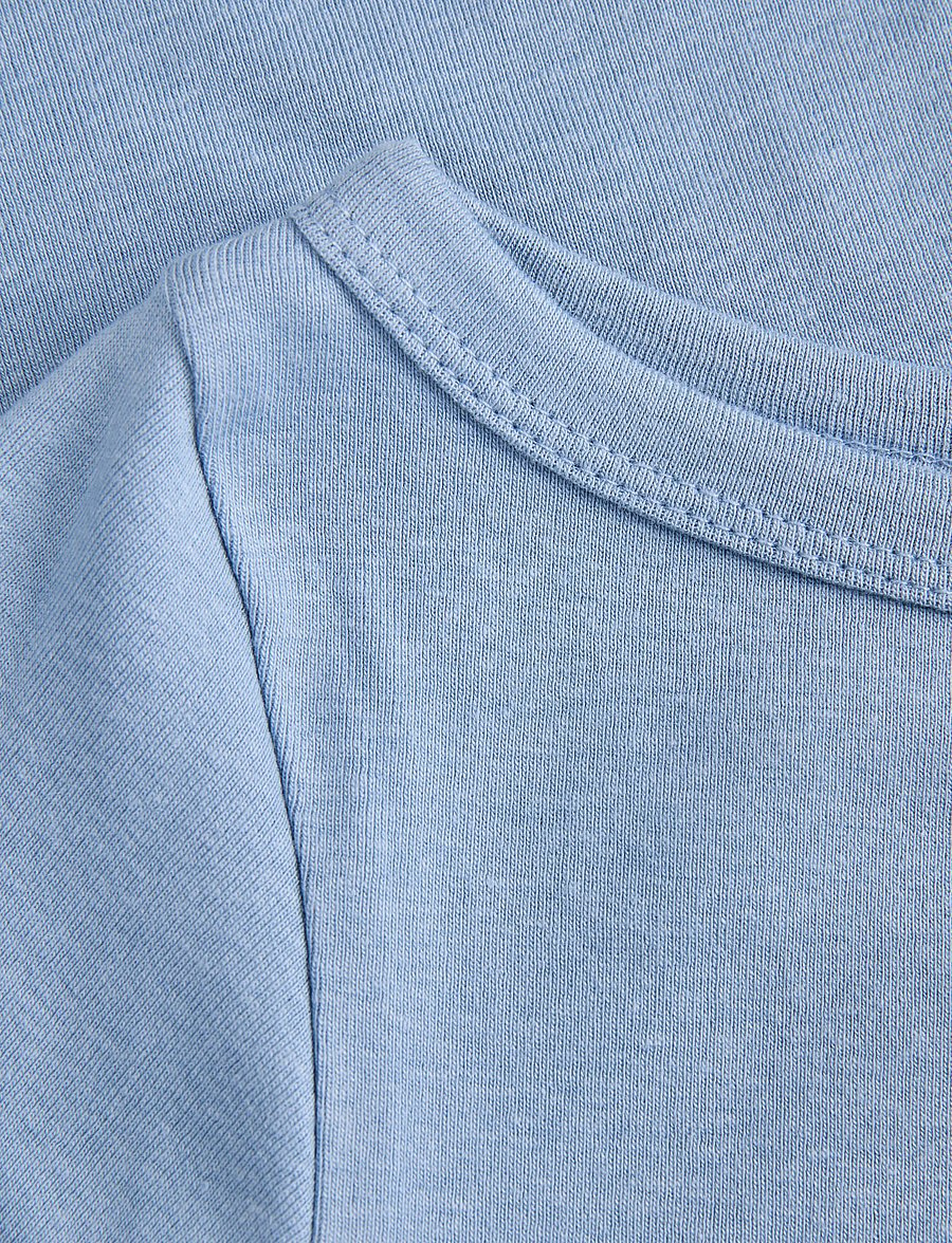 JJXX - JXSTAR 3/4 BOATNECK TOP JRS - langärmelige blusen - faded denim - 3
