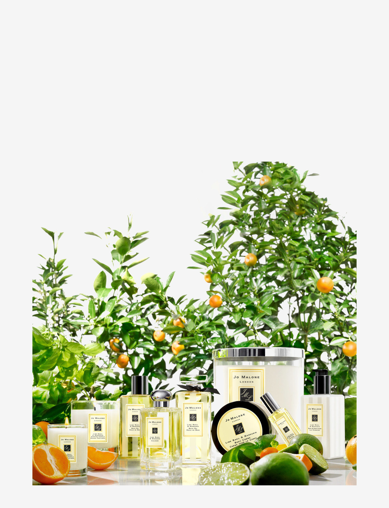 Jo Malone London - Lime Basil & Mandarin Scented Classic Candle - mõlemale soole - clear - 2