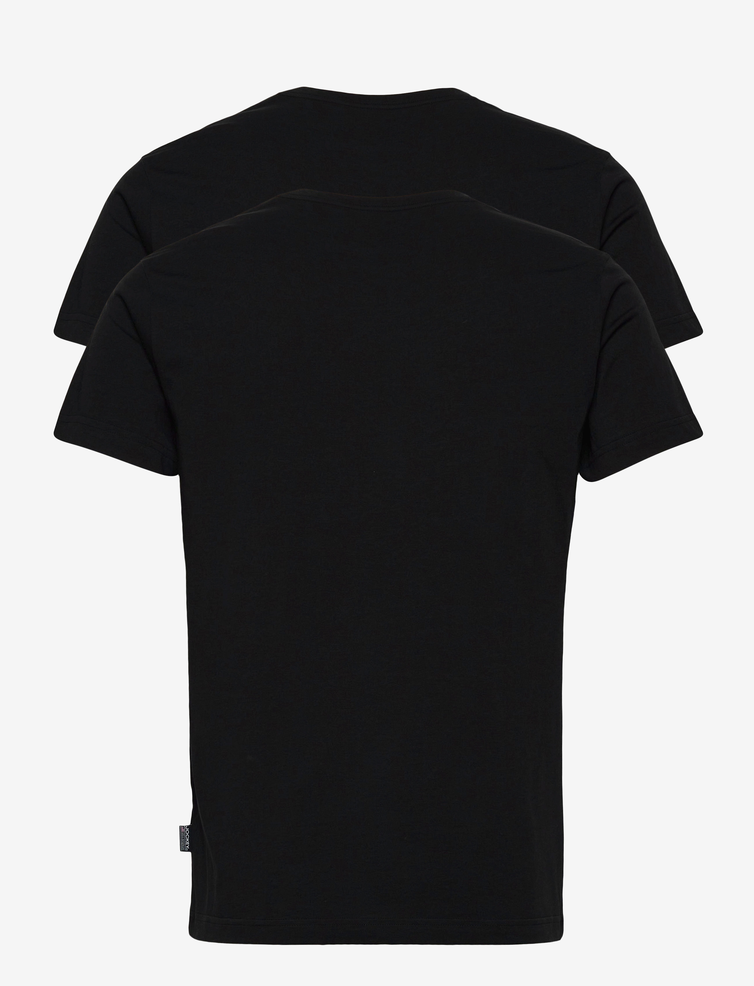 Jockey - V-shirt 2-p - t-shirts à encolure en v - black - 1