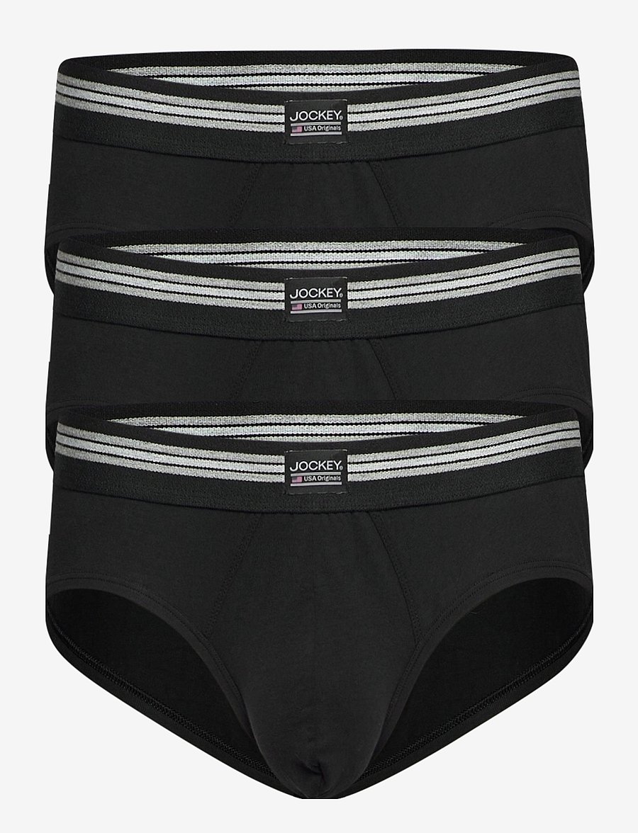 Jockey - Brief 3-p - unterhosen im multipack - black - 0