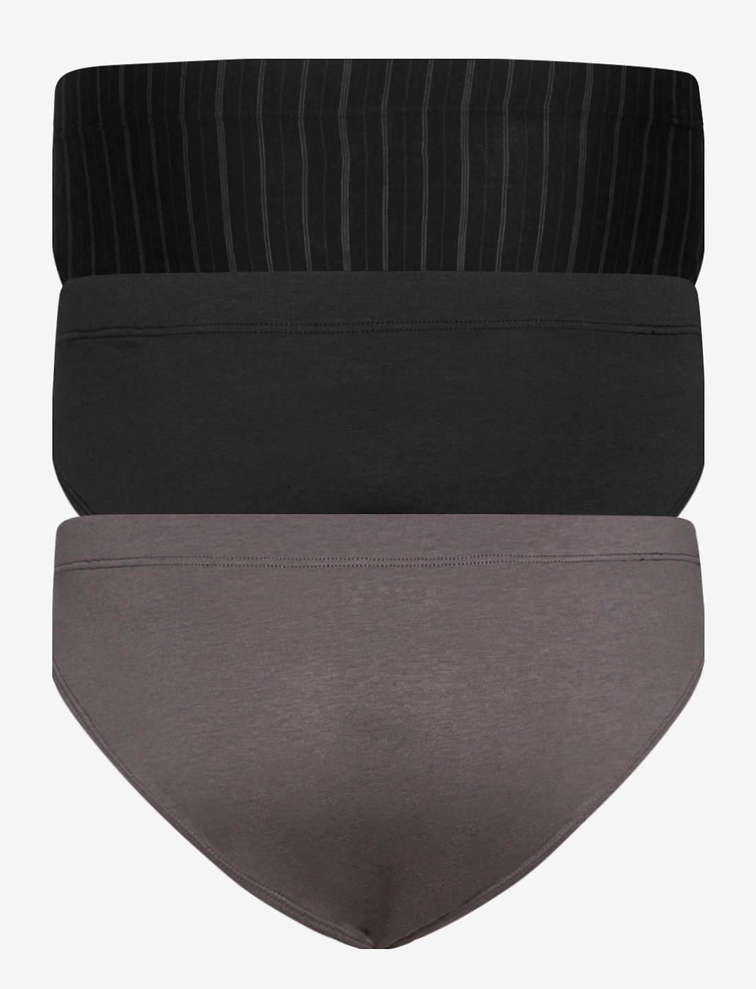 Jockey - Cotton+ Brief 3-p - alushousut monipakkauksessa - grey - 1