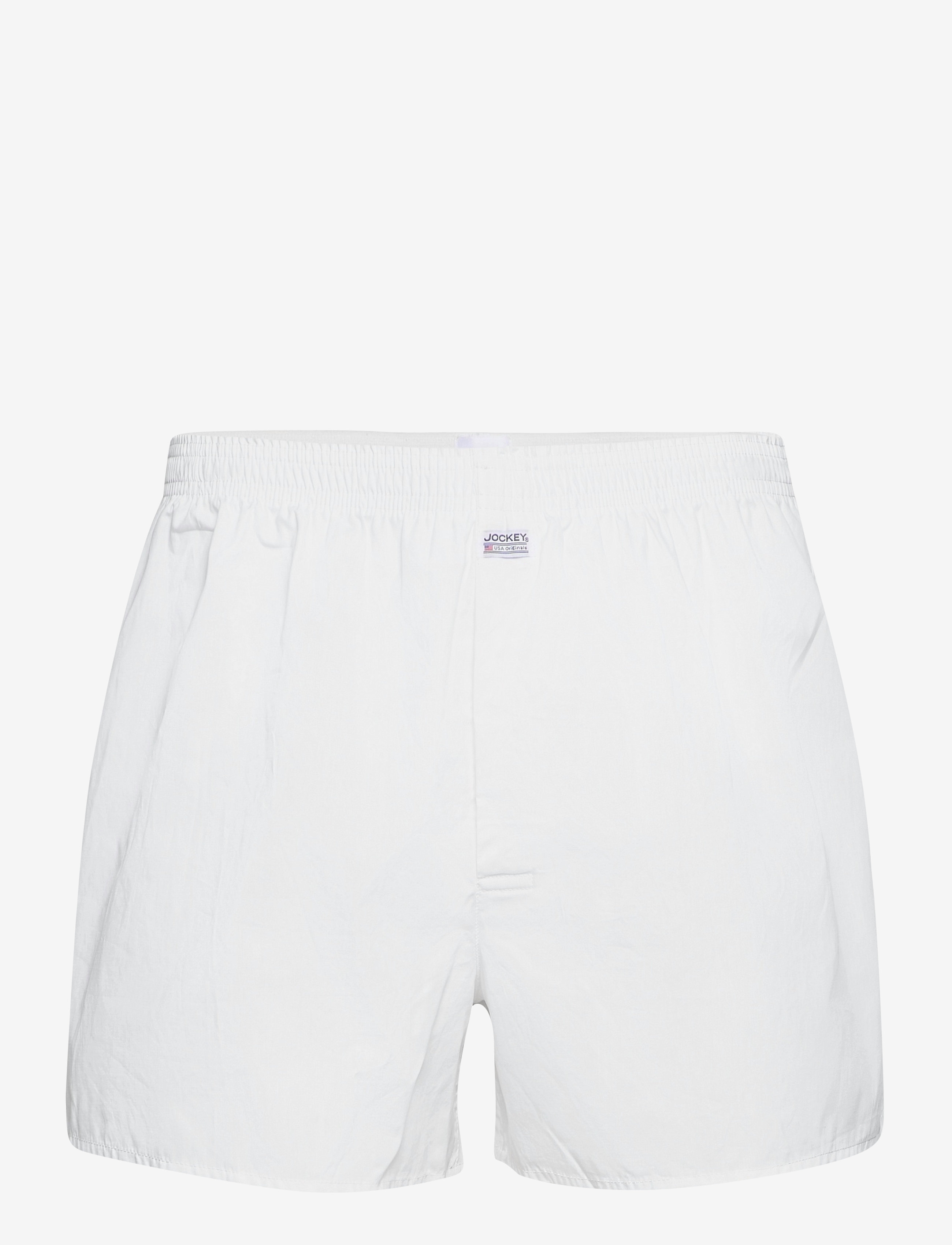 Jockey Boxer woven 1-p - Lühikesed bokserid - WHITE / white