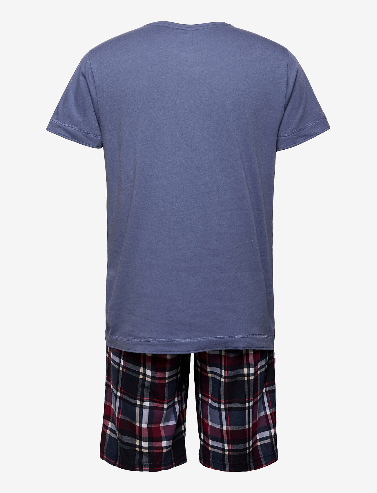 Jockey - Pyjama Short Knit - nachtmode - blue check - 1