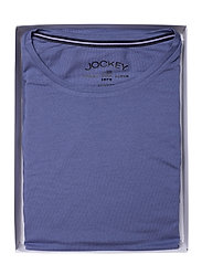 Jockey - Pyjama Short Knit - sov- & loungeplagg - blue check - 7
