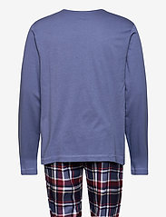 Jockey - Pyjama knit - nattøj sæt - blue check - 1