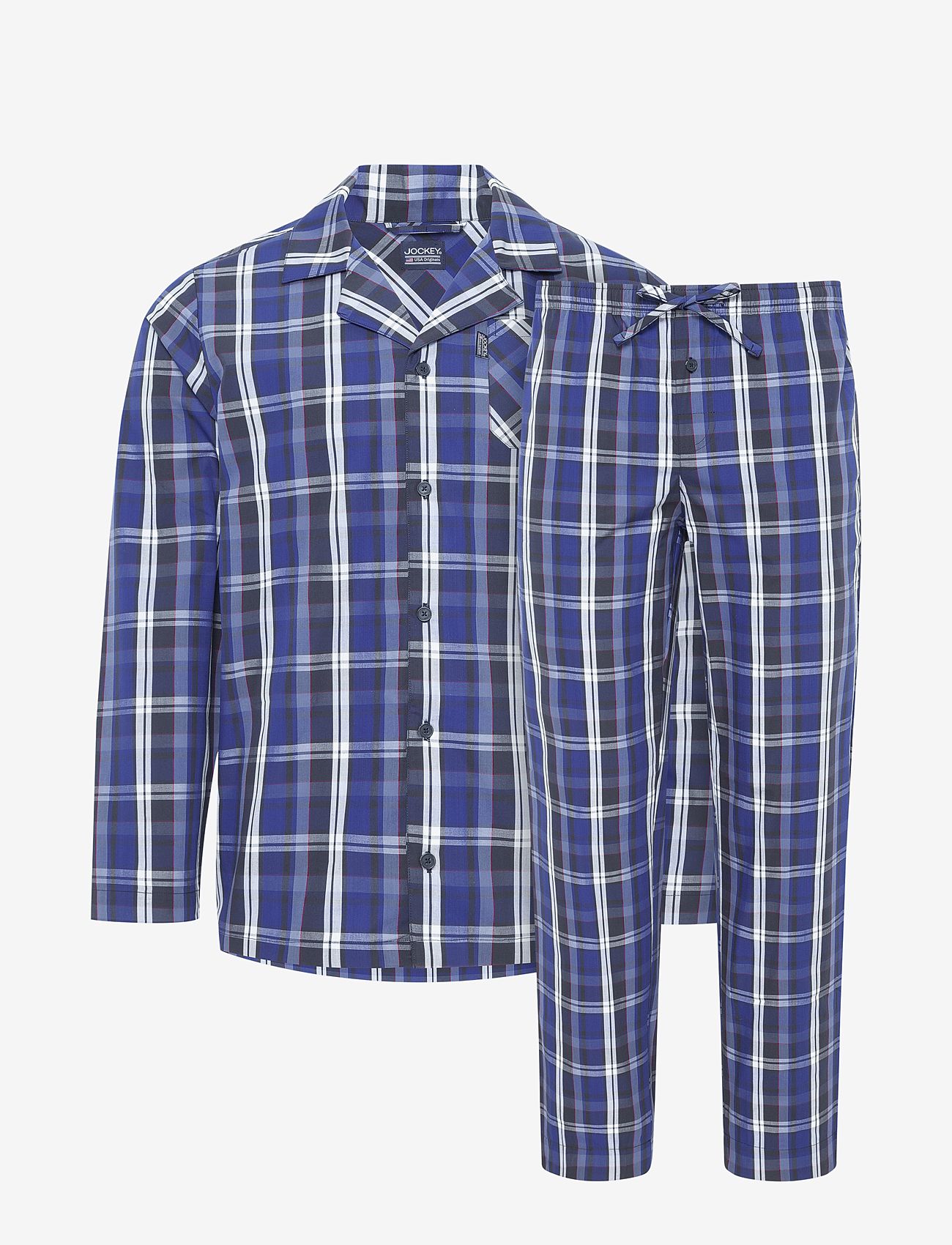 Jockey - Pyjama 1/1 woven - pyjamasset - navy check - 1