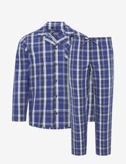 Jockey - Pyjama 1/1 woven - nattøj sæt - navy check - 0