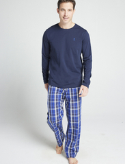 Jockey - Pyjama 1/1 mix - pidžamu komplekts - navy check - 1