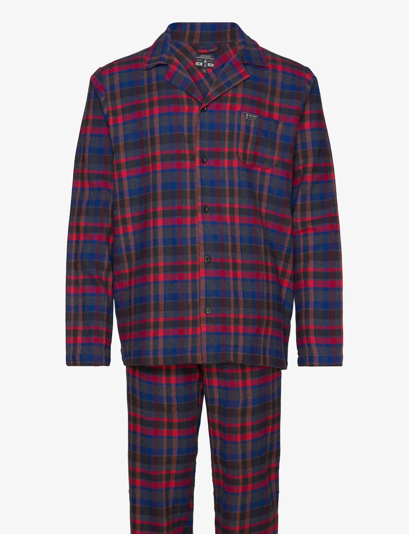 Jockey - Pyjama 1/1 flannel - pižamų rinkinys - coal melange - 0