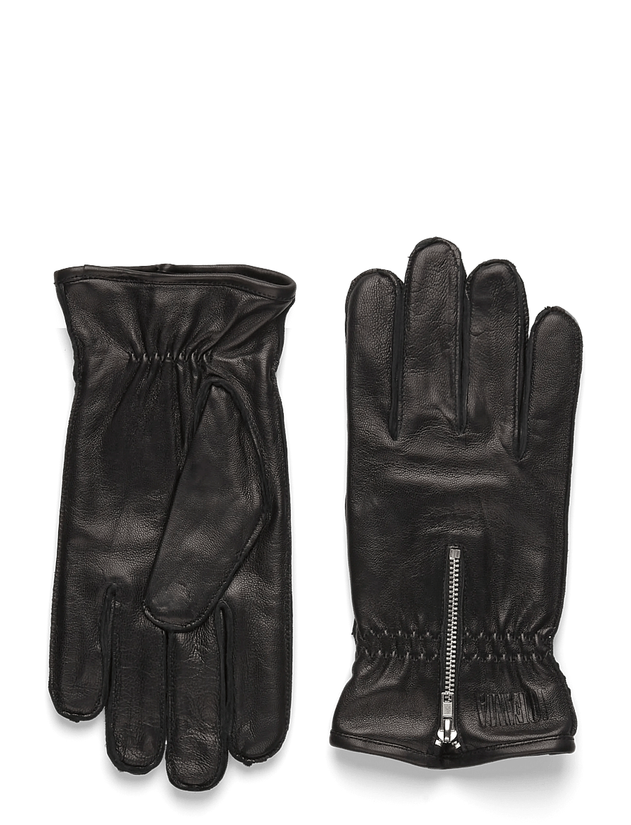 Jofama - Ted Zip Leather Glove - kollektsioonid - black - 0