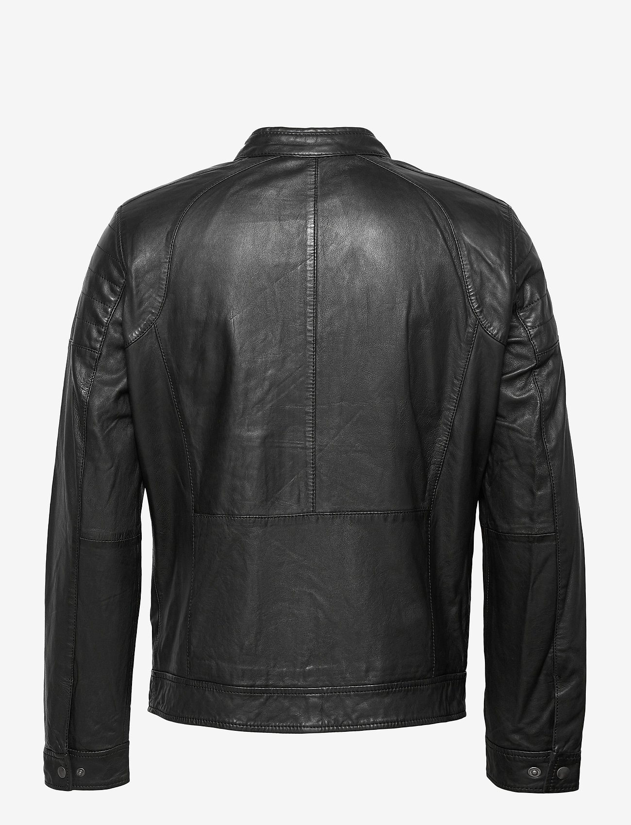 Jofama - Jake Zipped Leather Jacket - black - 1