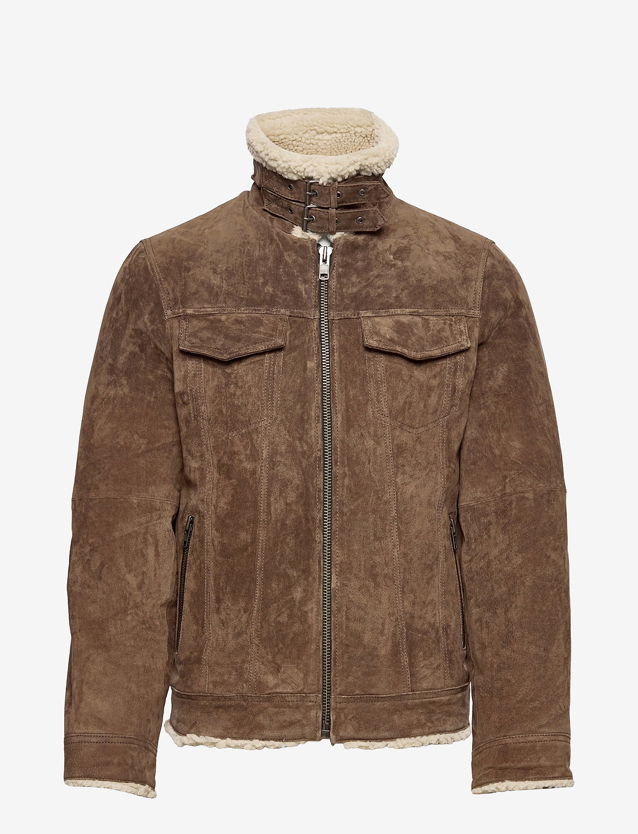 Jofama - Daniel Pile Suede Jacket - tobacco - 1
