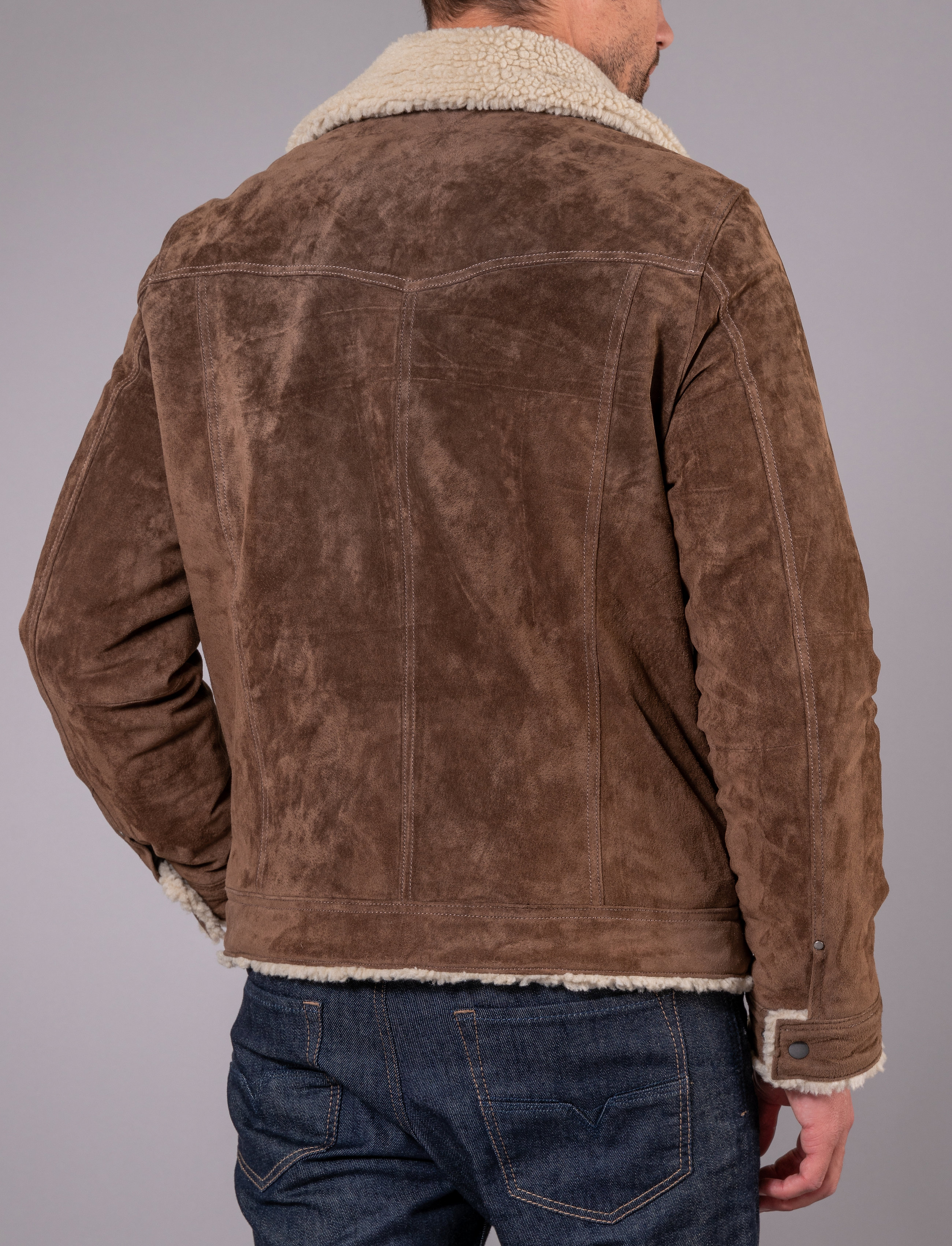 Jofama - Daniel Pile Suede Jacket - tobacco - 5