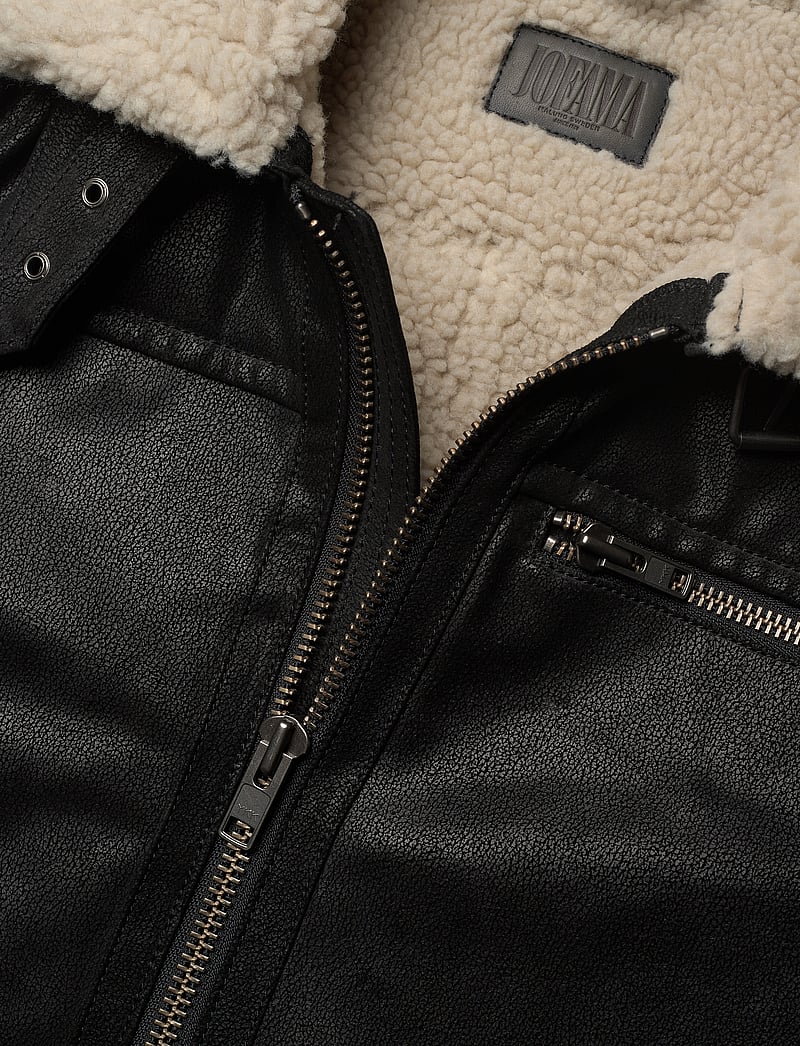 Jofama - Axel Classic Pile Suede Jacket - höstjackor - black - 5