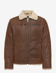 Axel Classic Pile Suede Jacket - BROWNIE