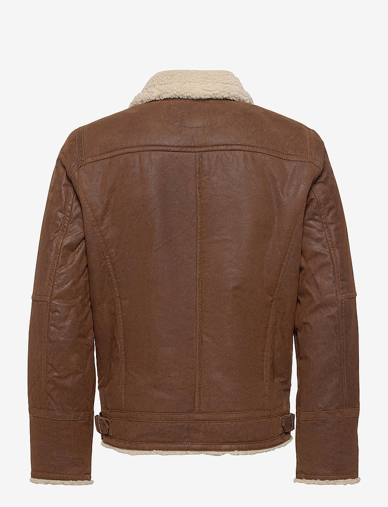 Jofama - Axel Classic Pile Suede Jacket - efterårsjakker - brownie - 2