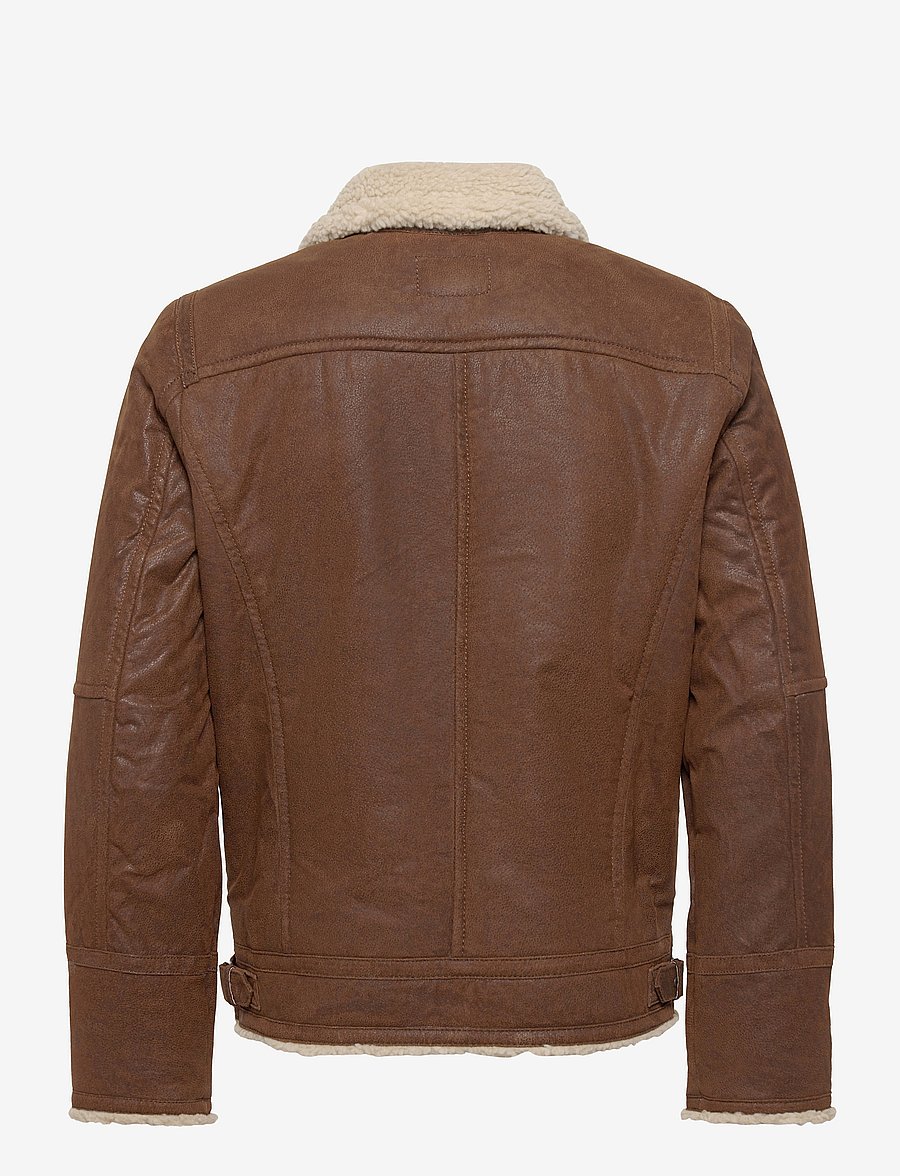 Jofama - Axel Classic Pile Suede Jacket - kevadjoped - brownie - 2