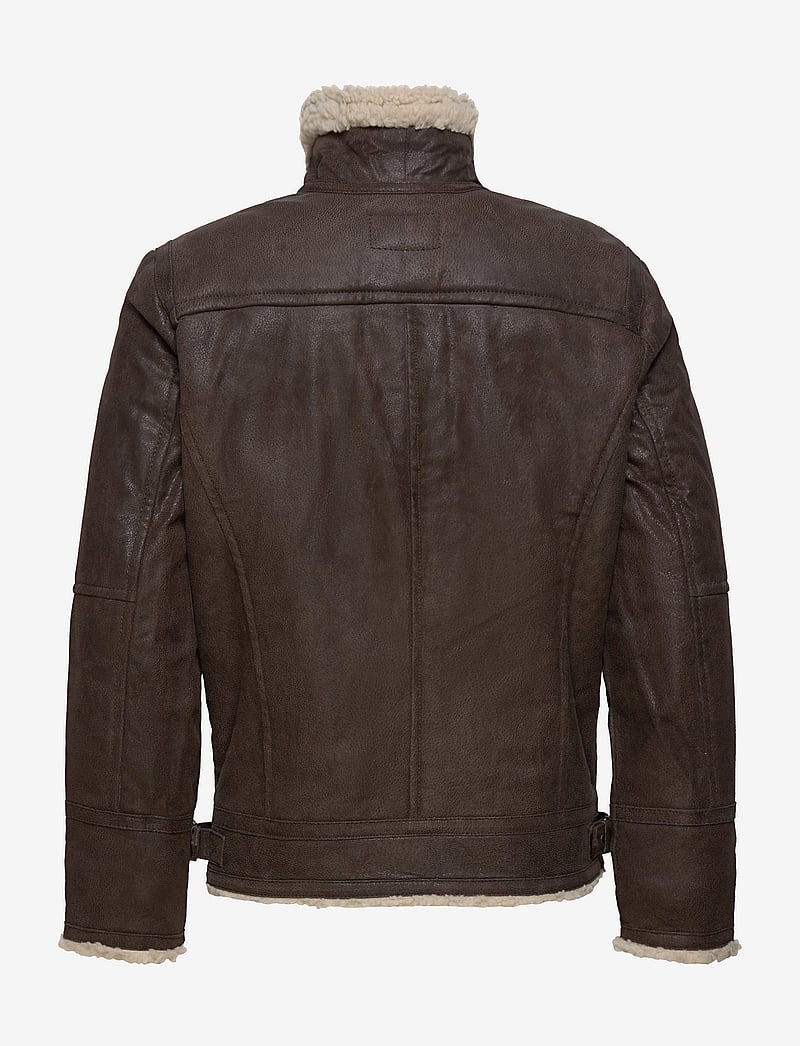 Jofama - Axel Classic Pile Suede Jacket - höstjackor - coffee - 2