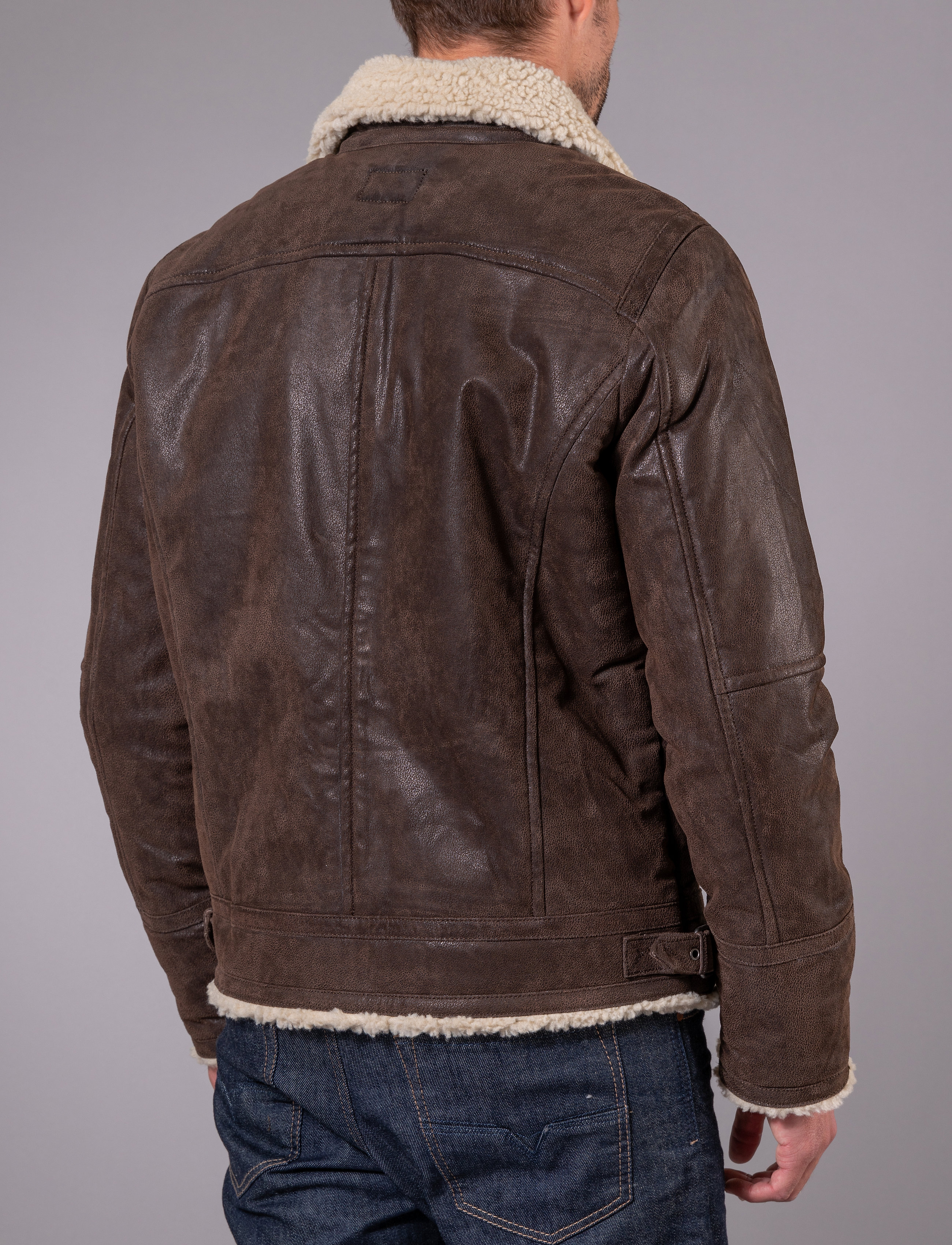 Jofama - Axel Classic Pile Suede Jacket - frühlingsjacken - coffee - 4
