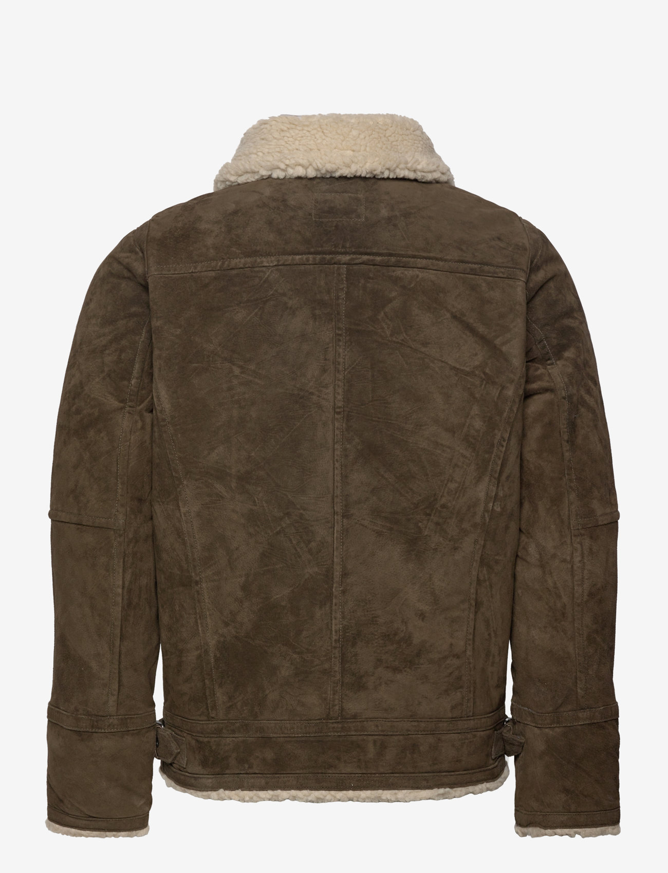 Jofama - Axel Classic Pile Suede Jacket - sügisjakid - olive - 2