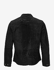 Jofama - Clark Zipped Suede Shirt Jacke - forårsjakker - black - 1