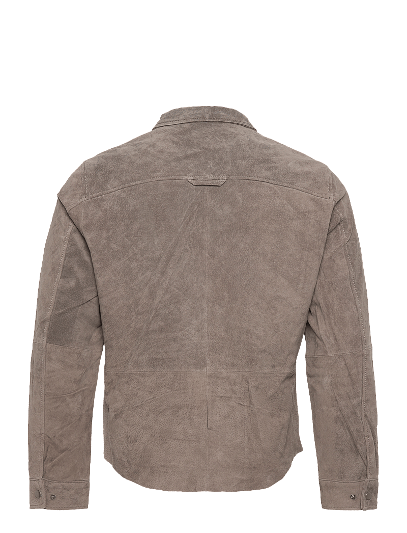 Jofama - Clark Zipped Suede Shirt Jacke - höstjackor - khaki - 1