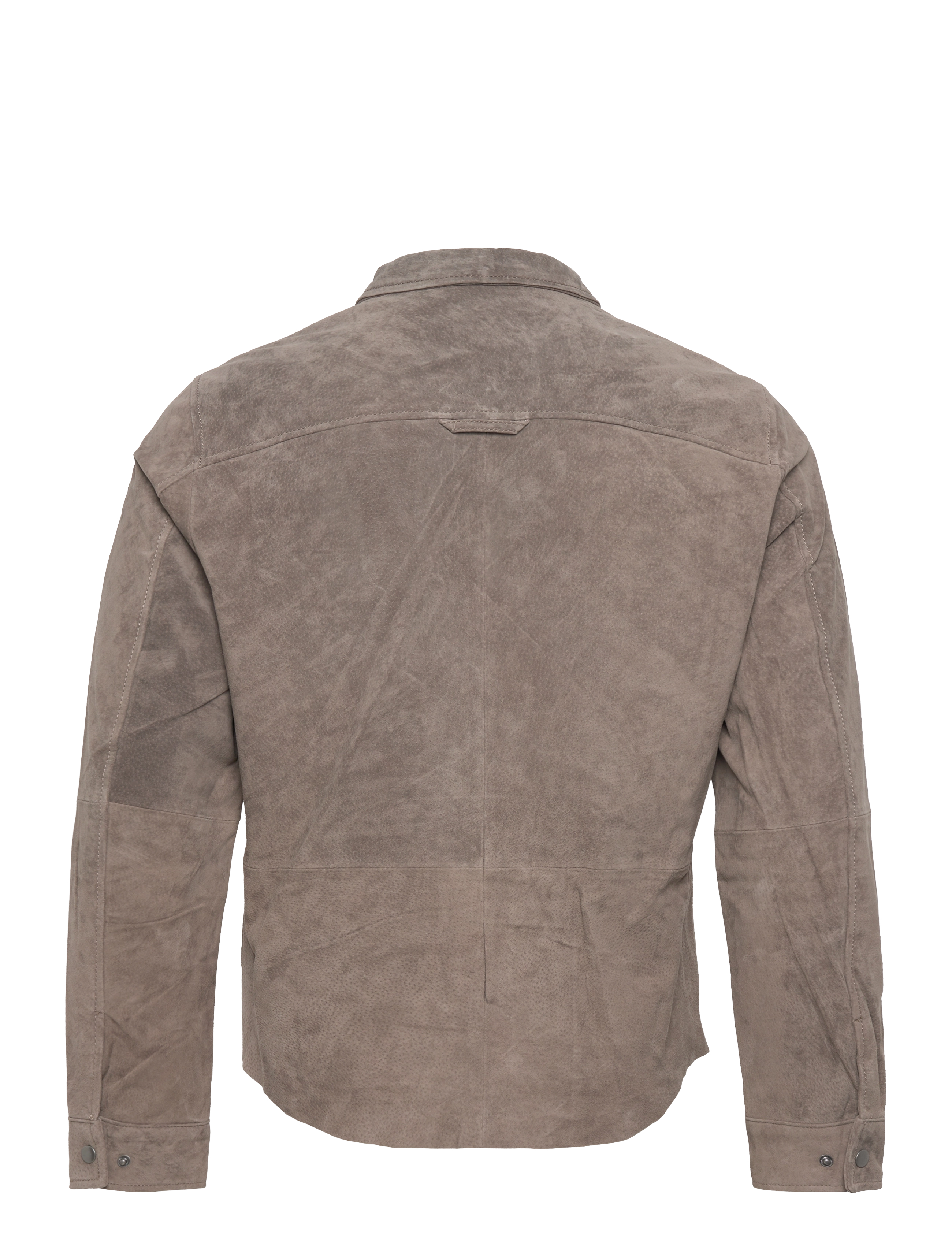 Jofama - Clark Zipped Suede Shirt Jacke - kurtki wiosenne - khaki - 1