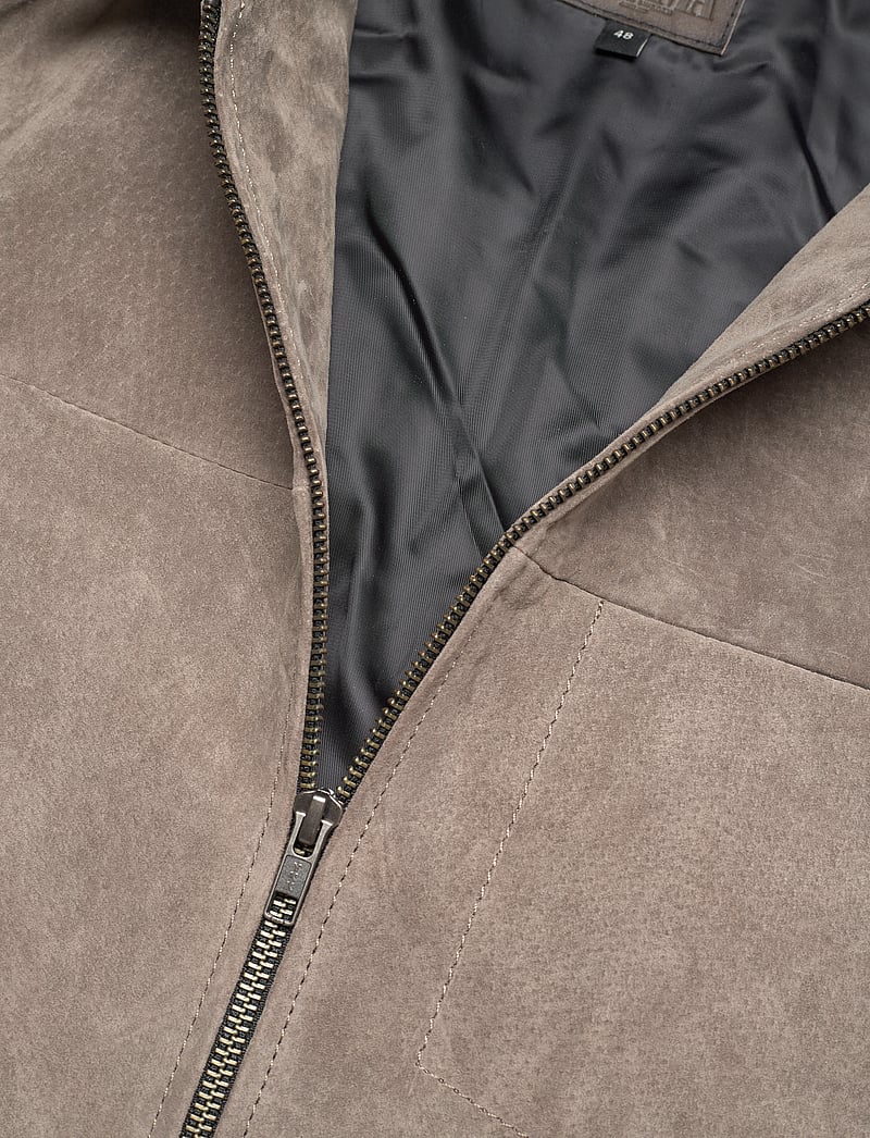 Jofama - Clark Zipped Suede Shirt Jacke - höstjackor - khaki - 2