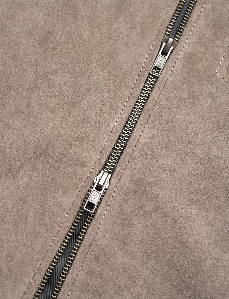 Jofama - Clark Zipped Suede Shirt Jacke - höstjackor - khaki - 3