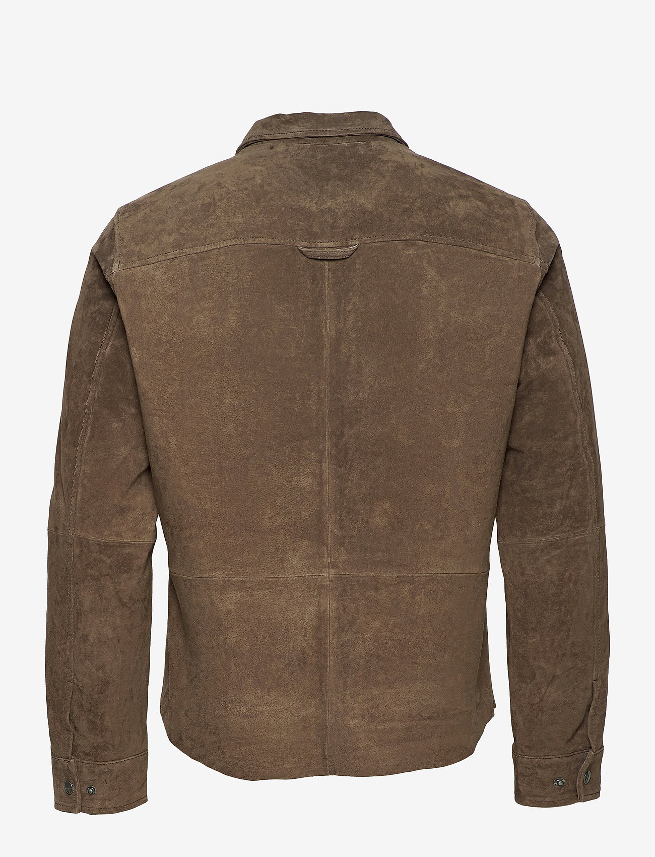Jofama - Clark Zipped Suede Shirt Jacke - høstjakker - tobacco - 1