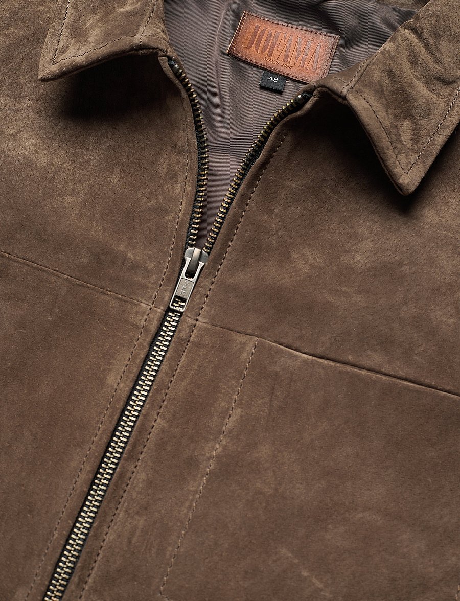 Jofama - Clark Zipped Suede Shirt Jacke - tobacco - 2