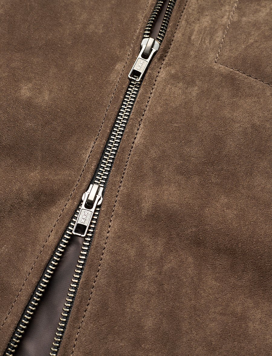 Jofama - Clark Zipped Suede Shirt Jacke - tobacco - 3