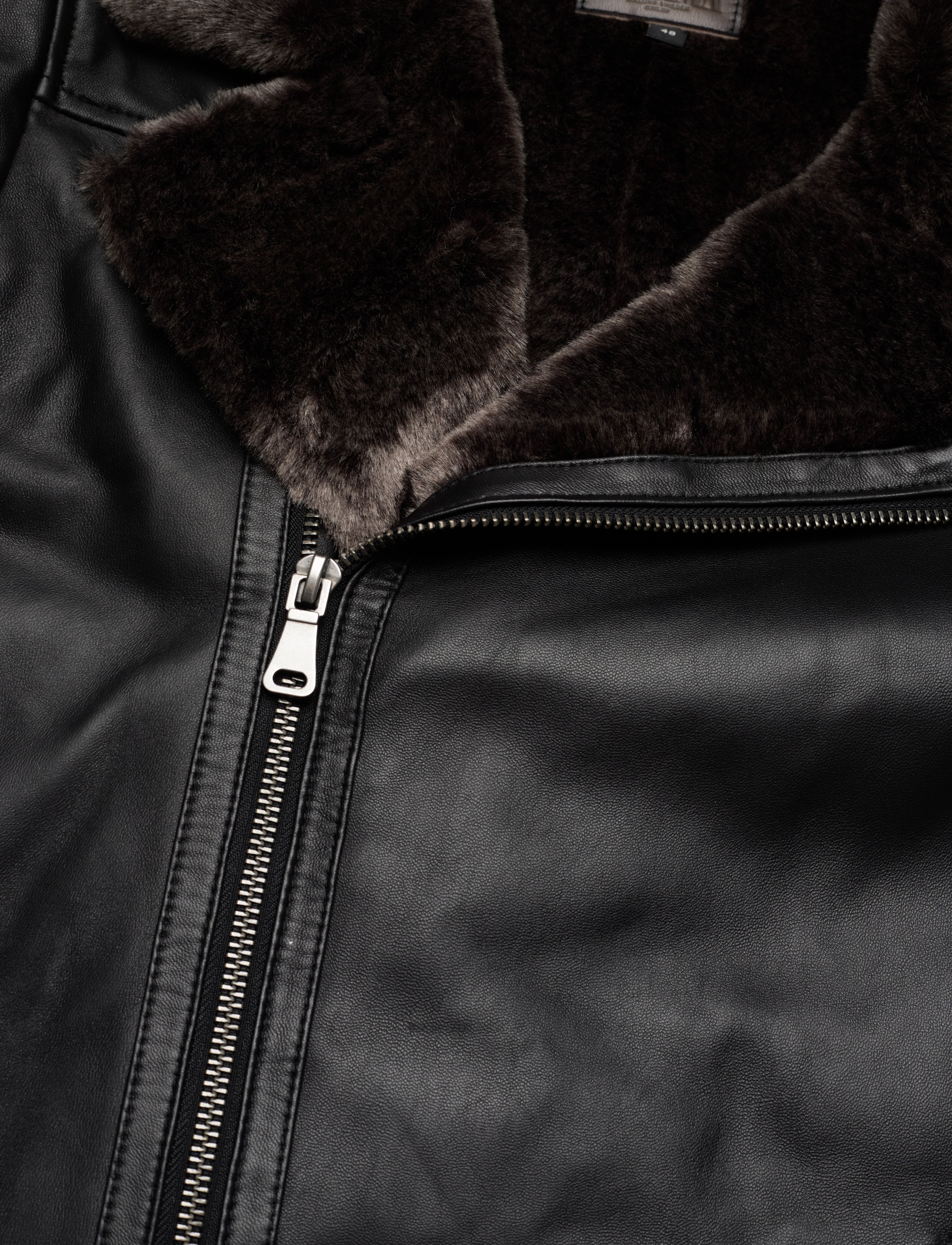 Jofama - Hudson Pile Leather Biker - black - 3