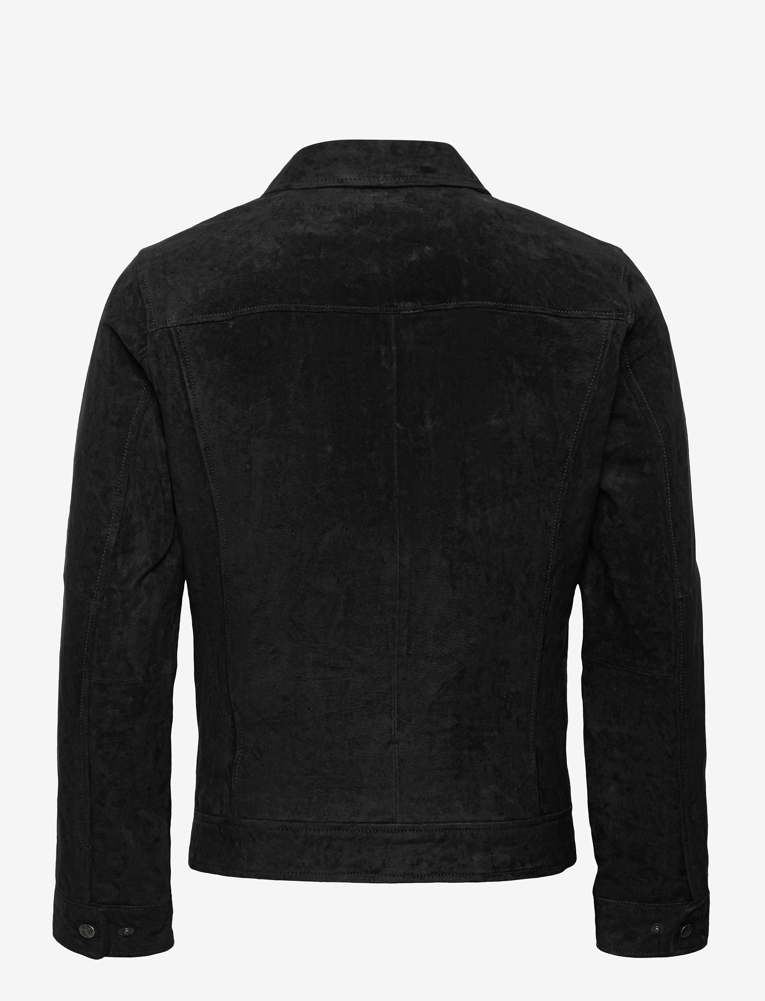 Jofama - Ben Suede Shirt Jacket - black - 1