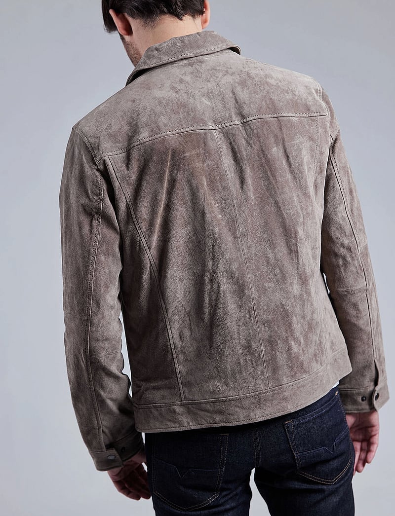 Jofama - Ben Suede Shirt Jacket - herbstjacken - khaki - 5