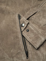 Jofama - Ben Suede Shirt Jacket - forårsjakker - khaki - 3