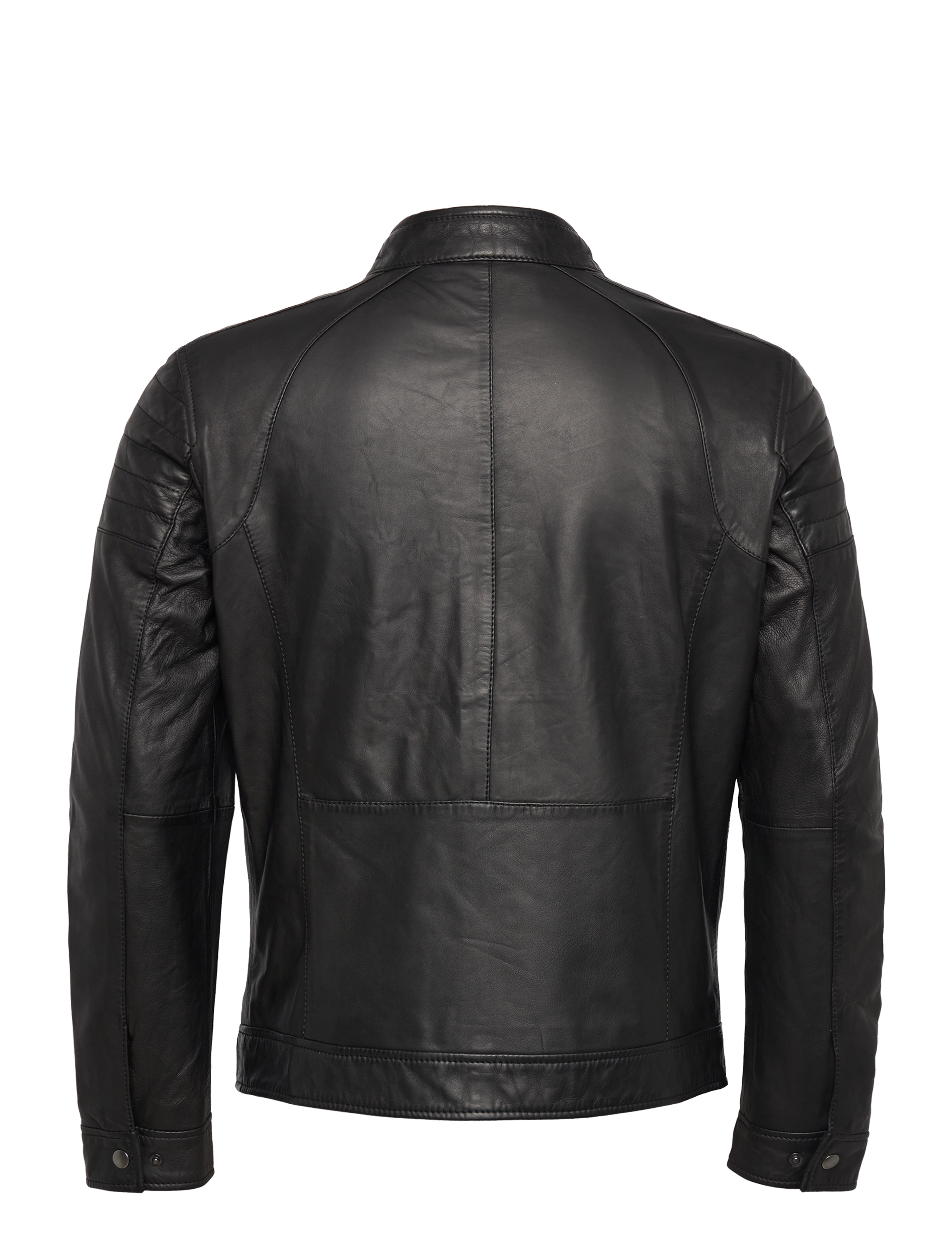 Jofama - Costner Zipped Leather Jacket - black - 2