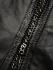 Jofama - Costner Zipped Leather Jacket - lentejassen - black - 3